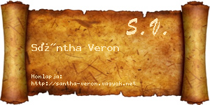 Sántha Veron névjegykártya